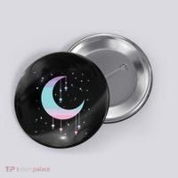 Pastel Moon Kawaii Pastel Goth Button thumb 0