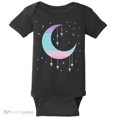 Pastel Moon Kawaii Pastel Goth Baby Bodysuit