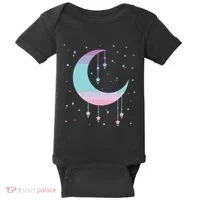 Pastel Moon Kawaii Pastel Goth Baby Bodysuit thumb 0
