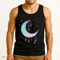 Pastel Moon Kawaii Pastel Goth Tank Top thumb 3