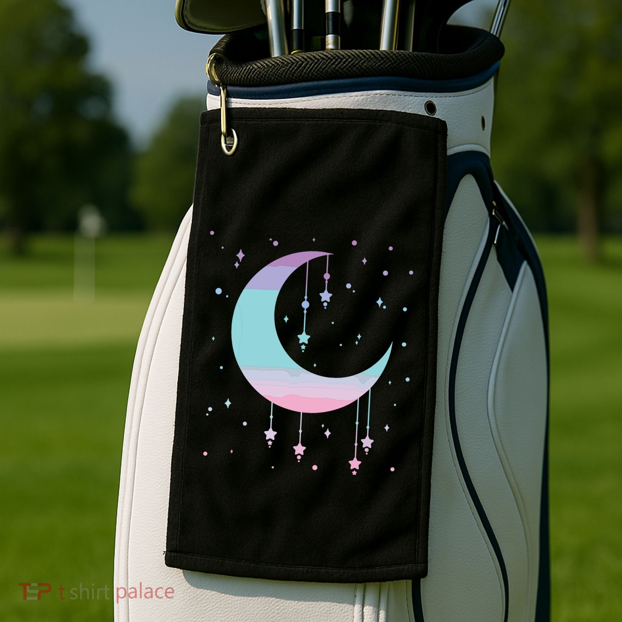 Pastel Moon Kawaii Pastel Goth Golf Towel