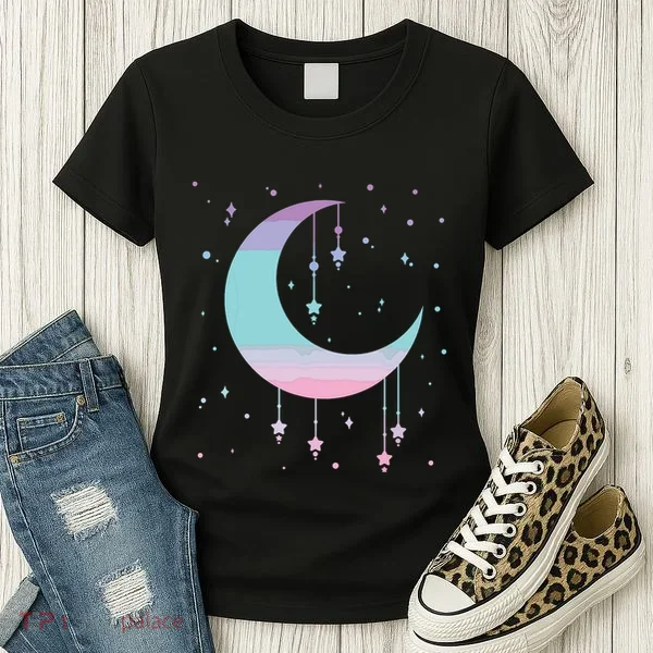 Pastel Moon Kawaii Pastel Goth Women's T-Shirt