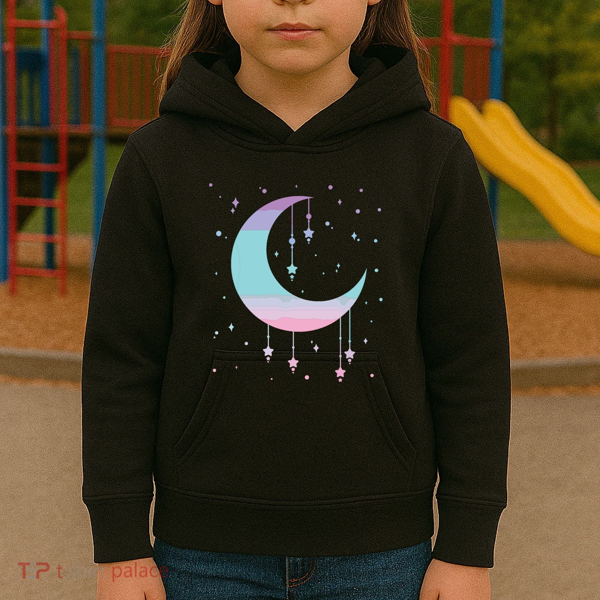 Pastel Moon Kawaii Pastel Goth Kids Hoodie