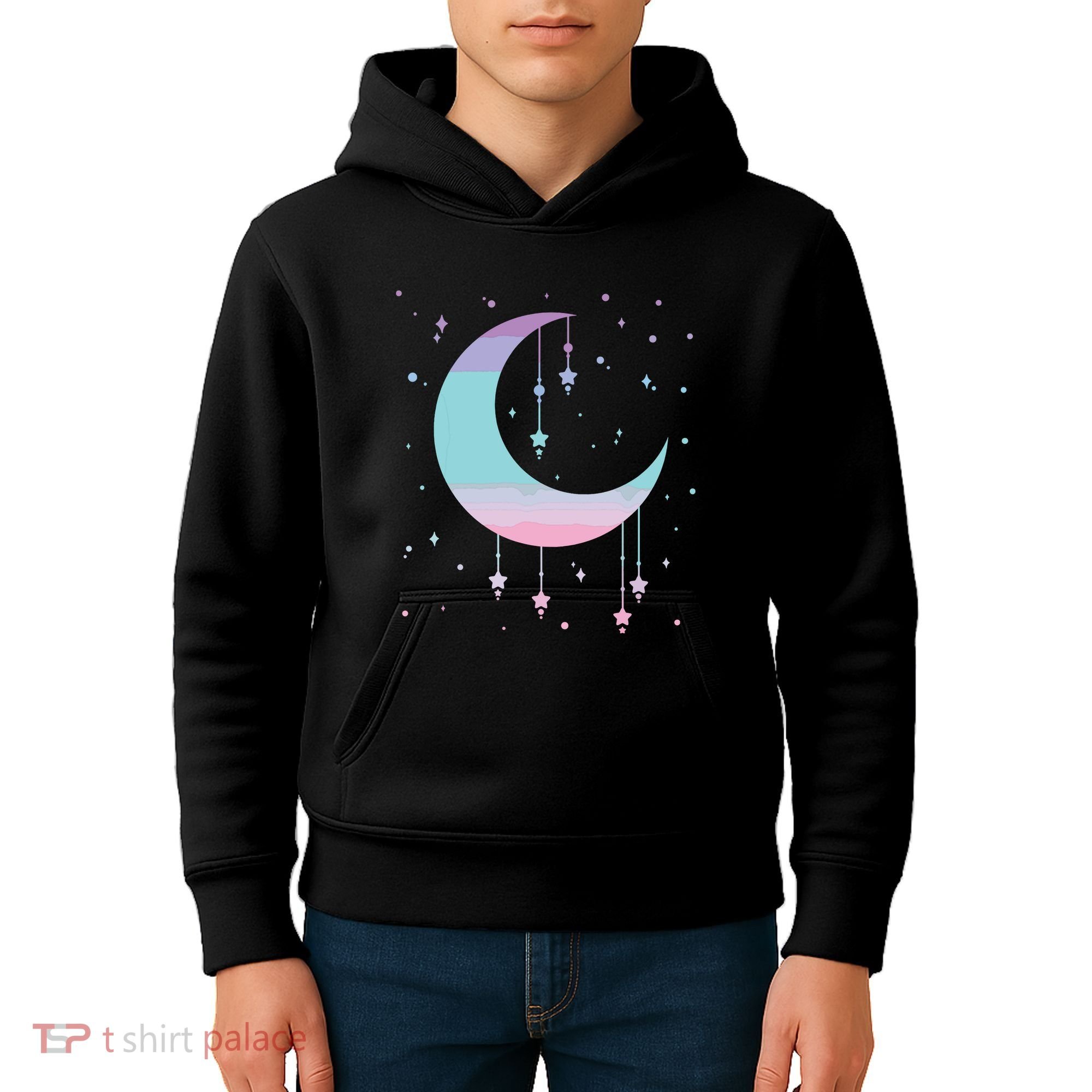 Pastel Moon Kawaii Pastel Goth Kids Hoodie