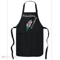 Palestine Map Keffiyeh Scarf Palestinian Flag in Arabic Apron thumb 0