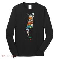 Palestine Map Kofeyah Palestine Long Sleeve Shirt thumb 0