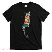 Palestine Map Kofeyah Palestine T-Shirt thumb 0