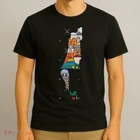 Palestine Map Kofeyah Palestine T-Shirt thumb 3