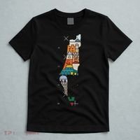 Palestine Map Kofeyah Palestine T-Shirt thumb 5