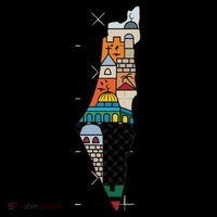 Palestine Map Kofeyah Palestine Baby Bodysuit thumb 2