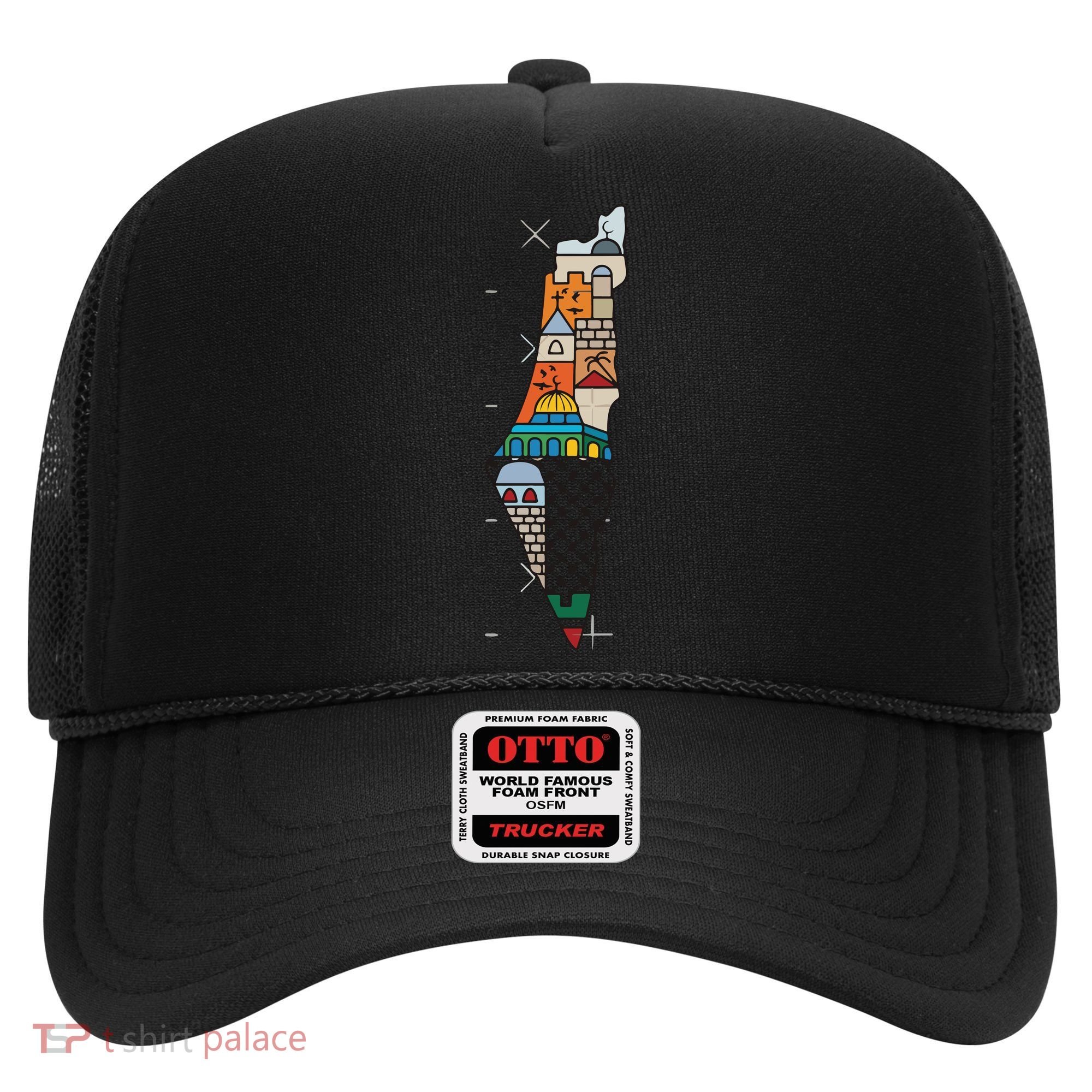 Palestine Map Kofeyah Palestine Hat
