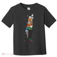 Palestine Map Kofeyah Palestine Toddler T-Shirt thumb 0