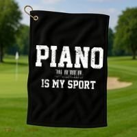 Piano Music Keyboard Musical Instrument Golf Towel thumb 1