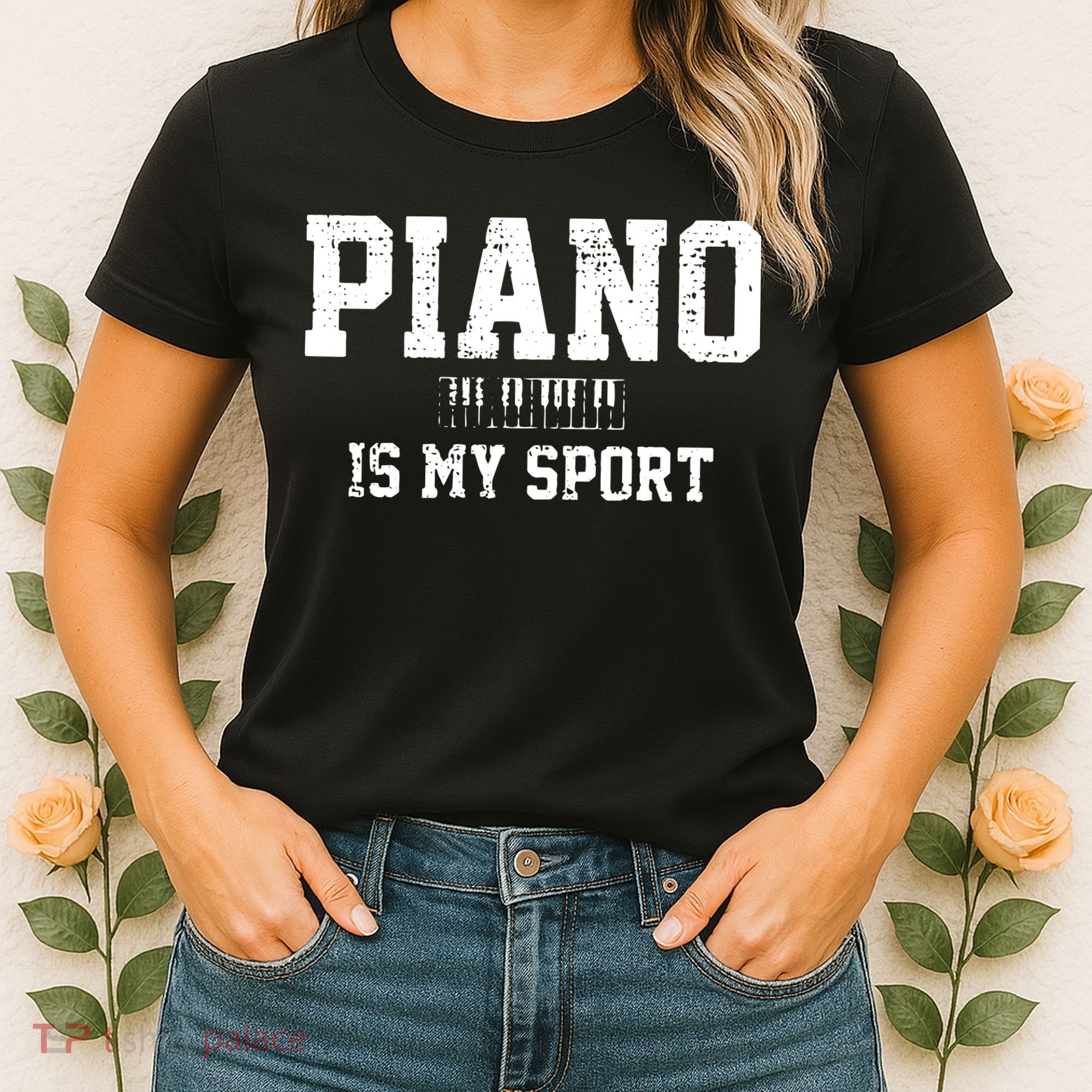 Piano Music Keyboard Musical Instrument Women's T-Shirt