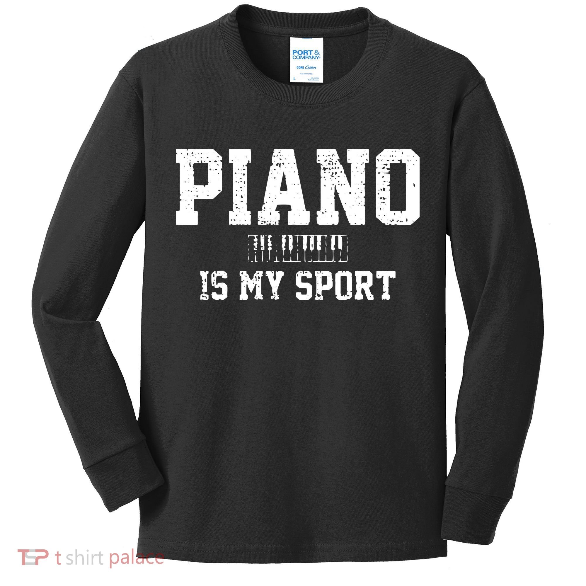 Piano Music Keyboard Musical Instrument Kids Long Sleeve Shirt