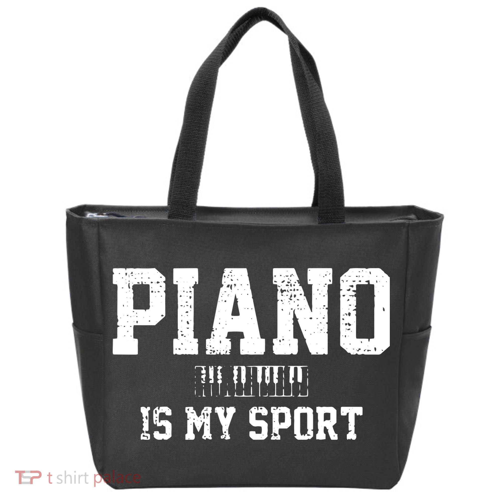 Piano Music Keyboard Musical Instrument Tote Bag
