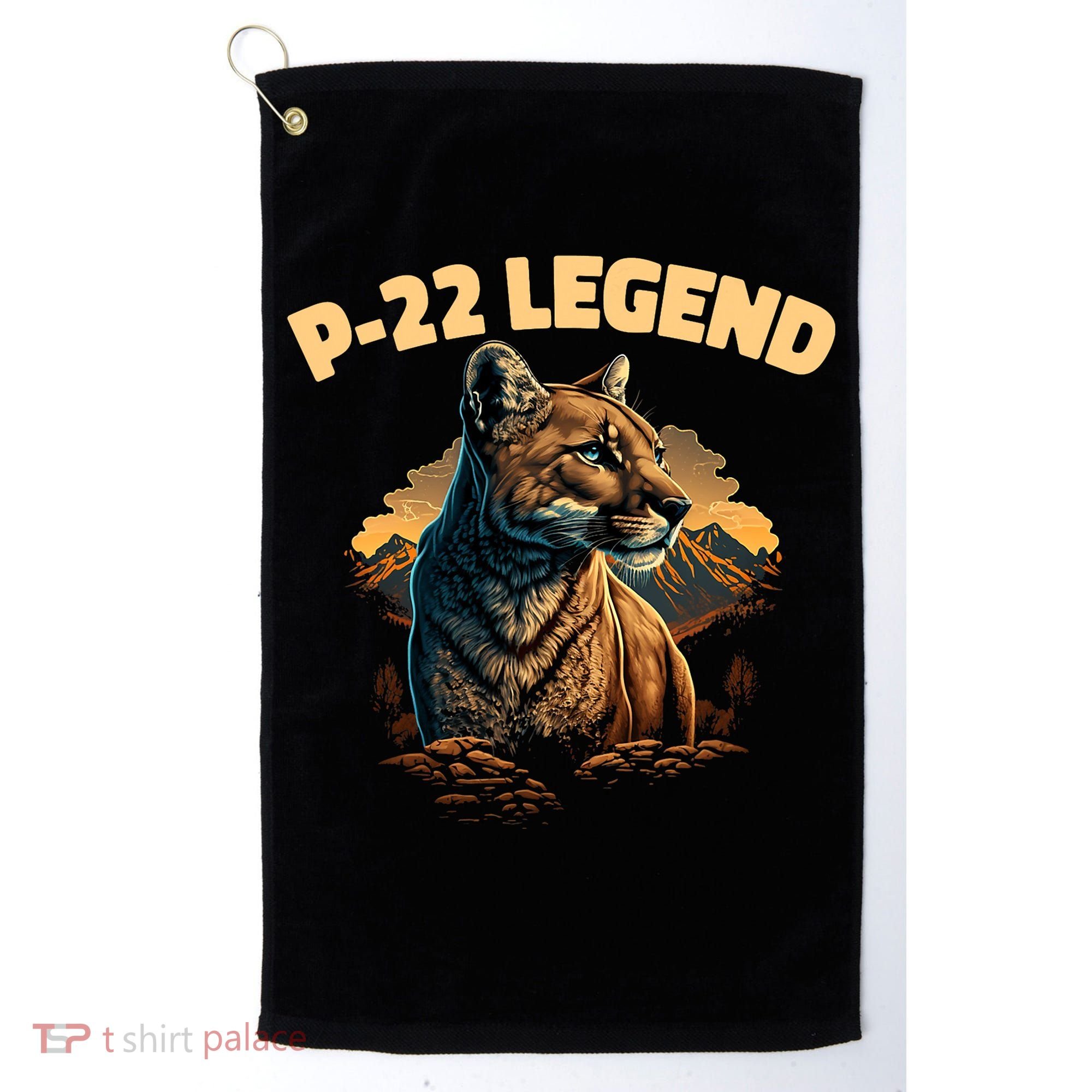 P22 Mountain Lion Silver Lake P22 Golf Towel