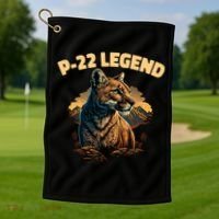 P22 Mountain Lion Silver Lake P22 Golf Towel thumb 1