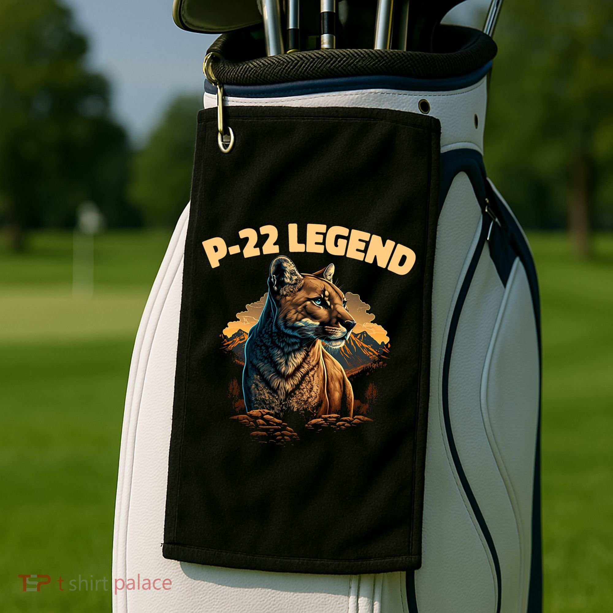 P22 Mountain Lion Silver Lake P22 Golf Towel