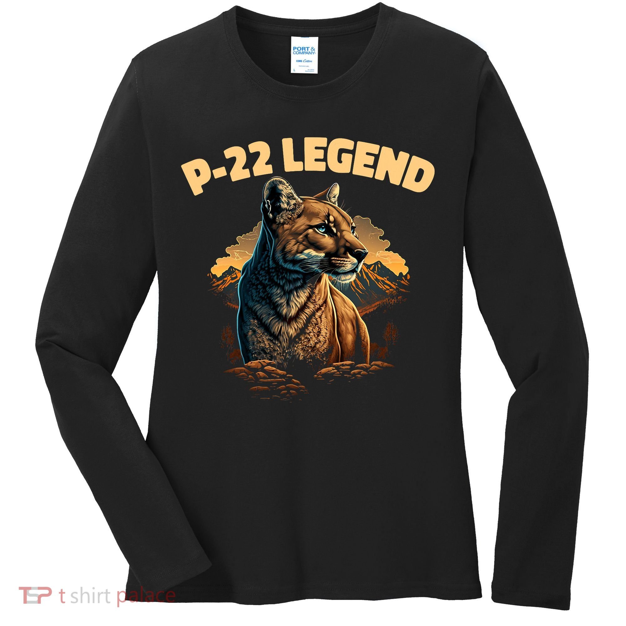 P22 Mountain Lion Silver Lake P22 Women's Long Sleeve Shirt