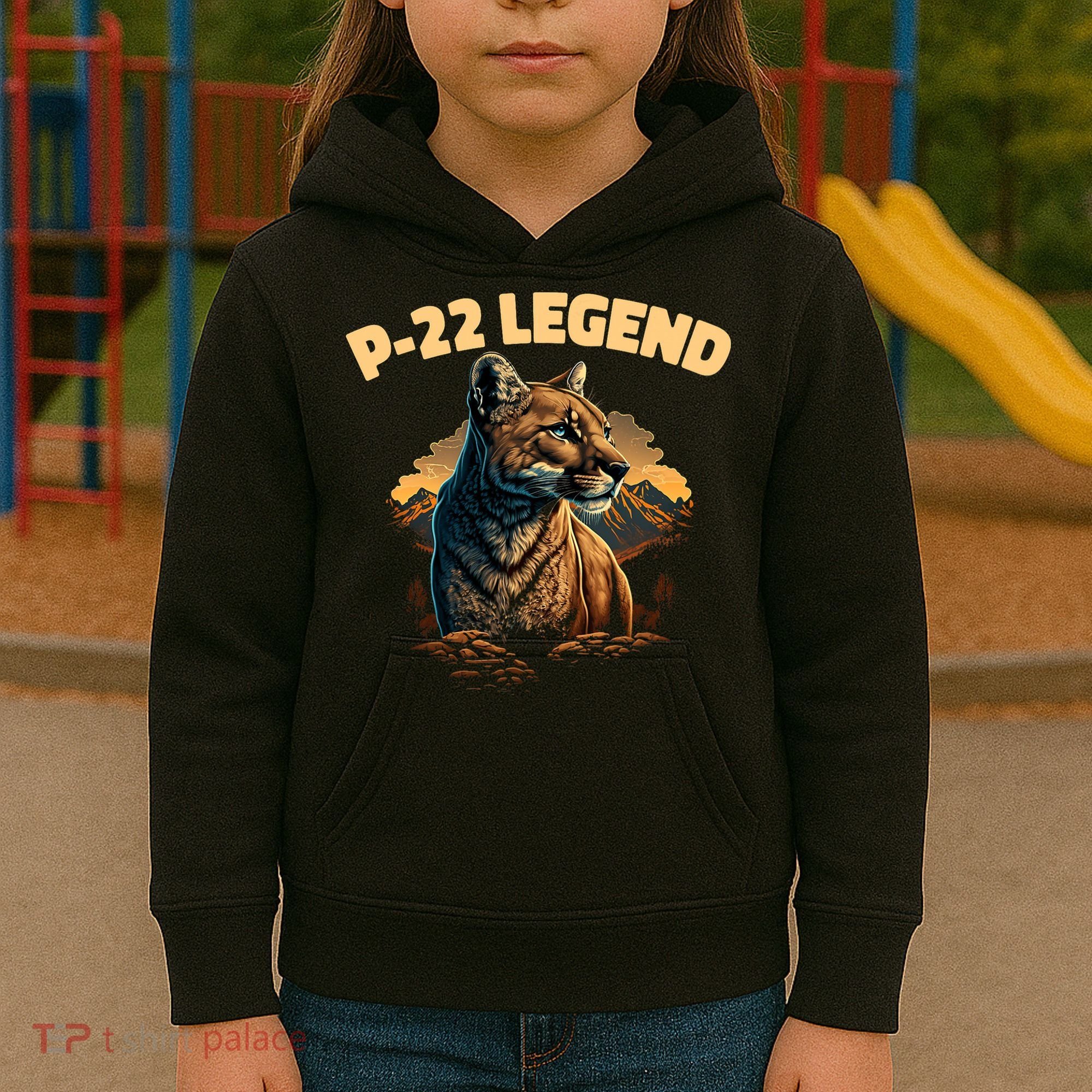 P22 Mountain Lion Silver Lake P22 Kids Hoodie