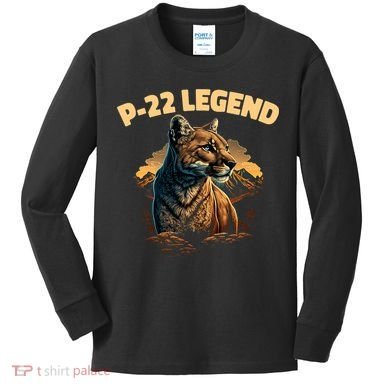 P22 Mountain Lion Silver Lake P22 Kids Long Sleeve Shirt