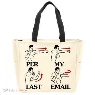 Per My Last Email Funny Men Costumed Tote Bag