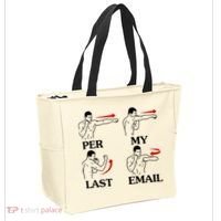 Per My Last Email Funny Men Costumed Tote Bag thumb 2