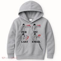 Per My Last Email Funny Men Costumed Kids Hoodie thumb 0