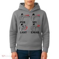 Per My Last Email Funny Men Costumed Kids Hoodie thumb 4