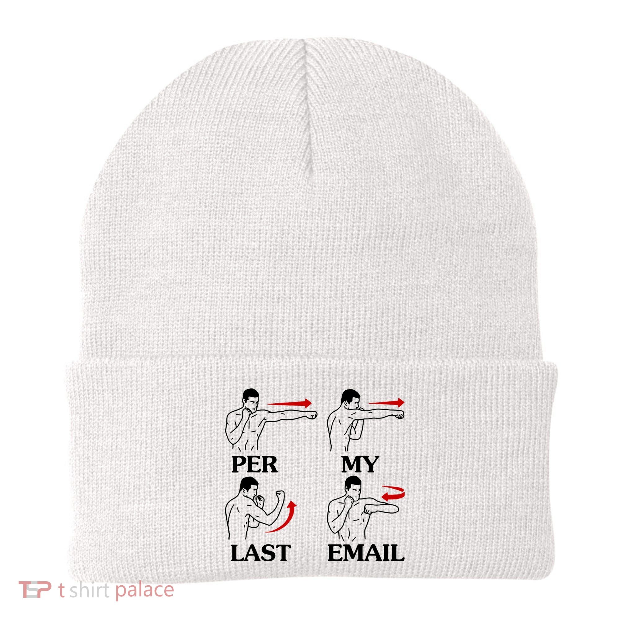 Per My Last Email Funny Men Costumed Beanie