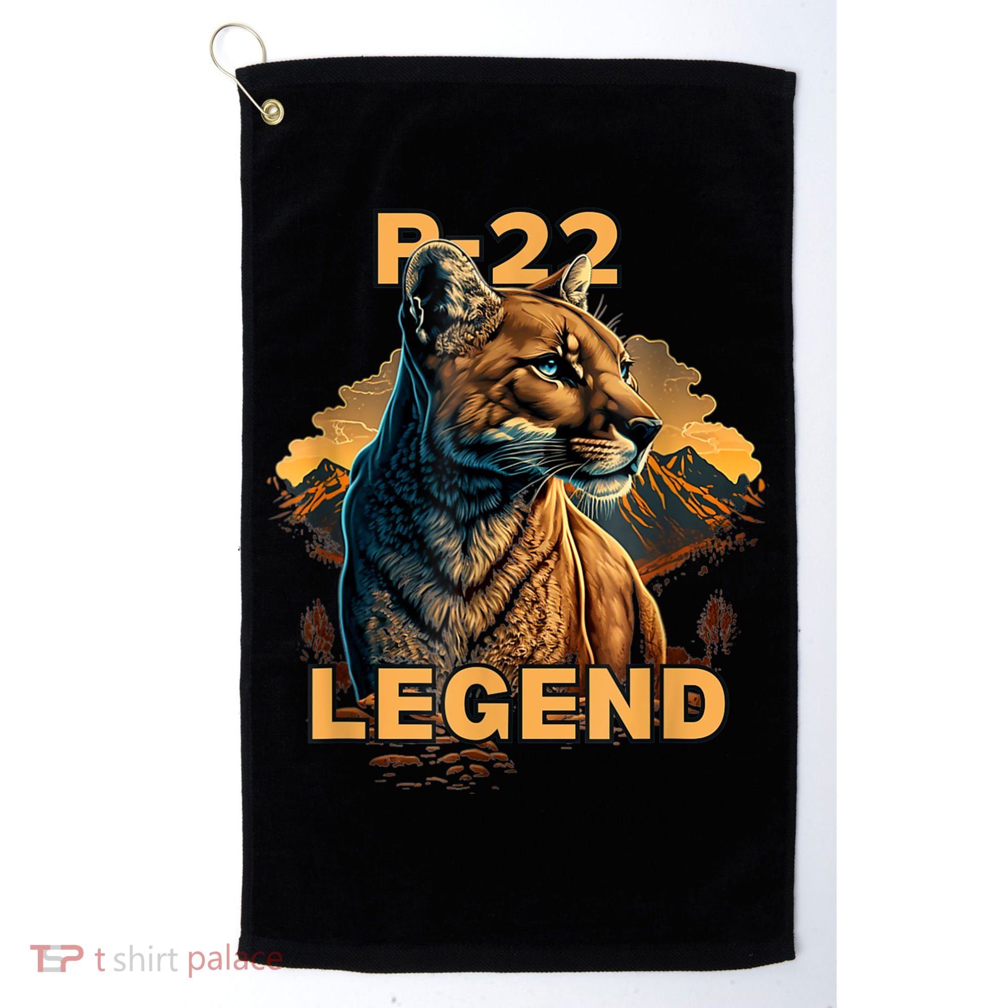 P22 Mountain Lion Silver Lake P22 Golf Towel
