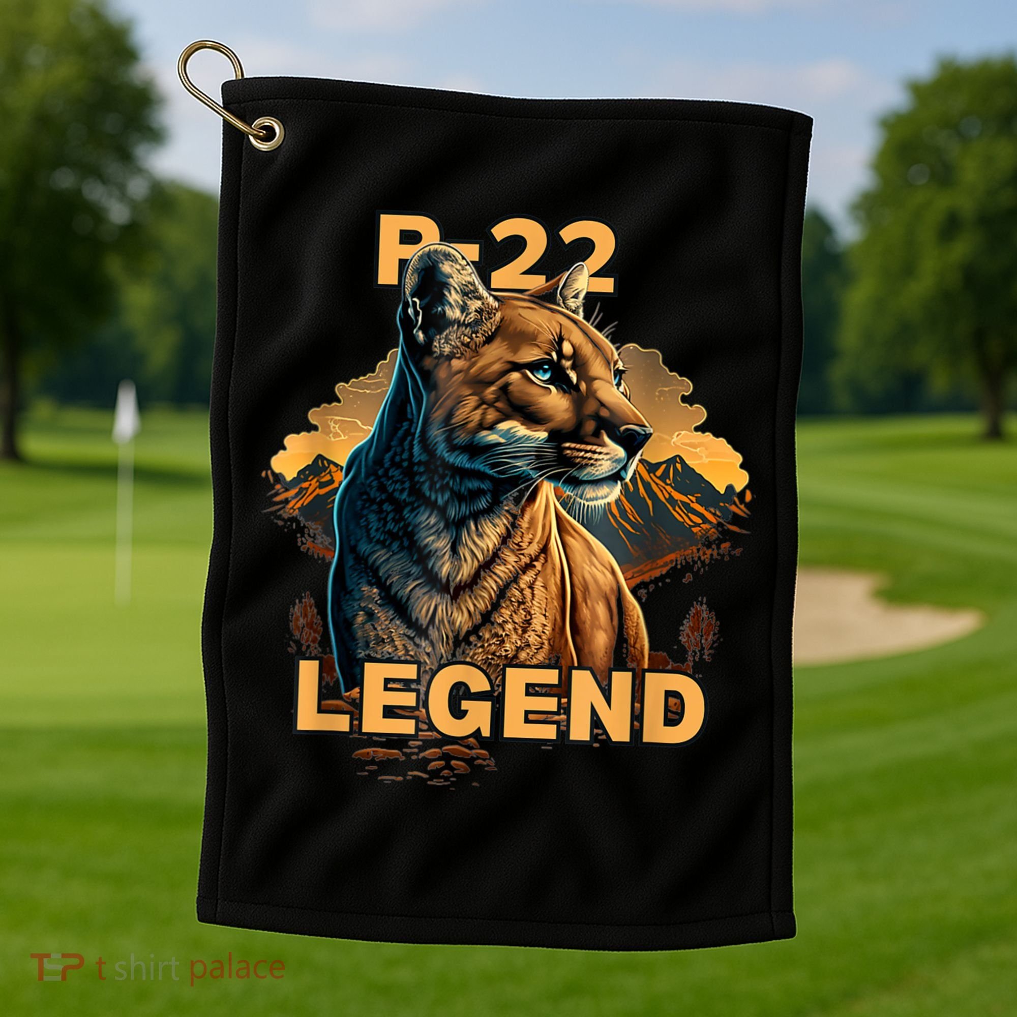 P22 Mountain Lion Silver Lake P22 Golf Towel