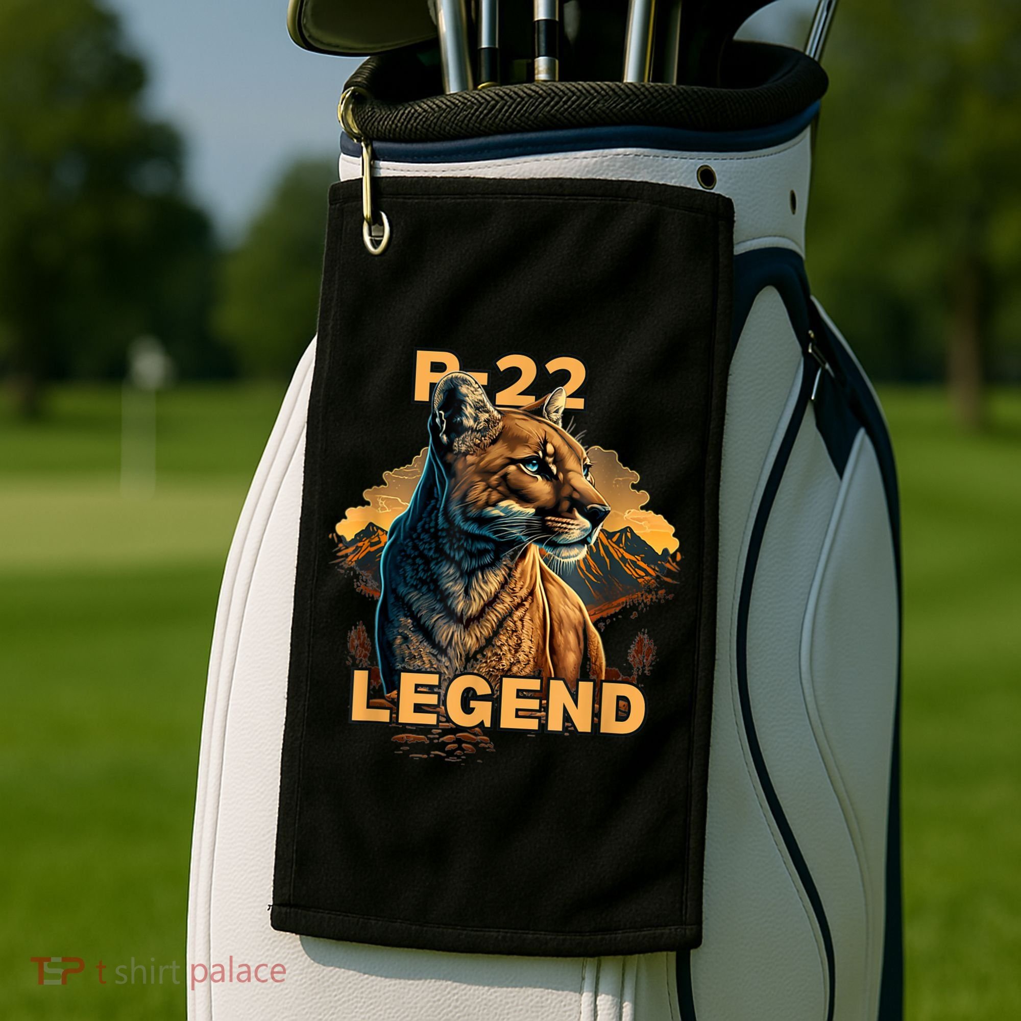 P22 Mountain Lion Silver Lake P22 Golf Towel