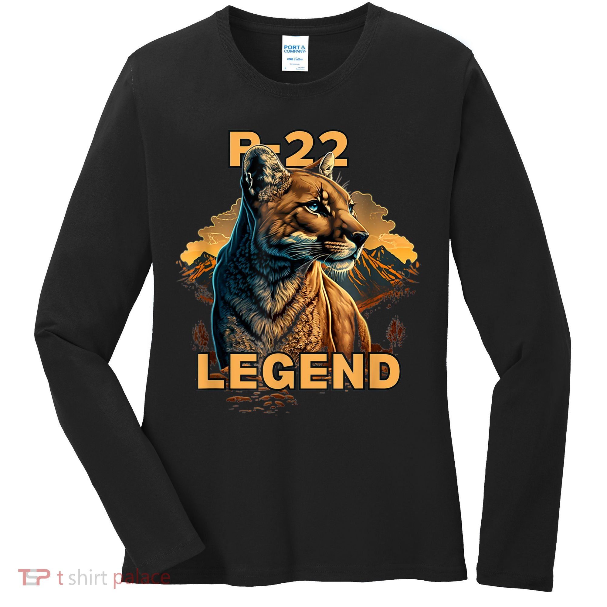 P22 Mountain Lion Silver Lake P22 Women's Long Sleeve Shirt