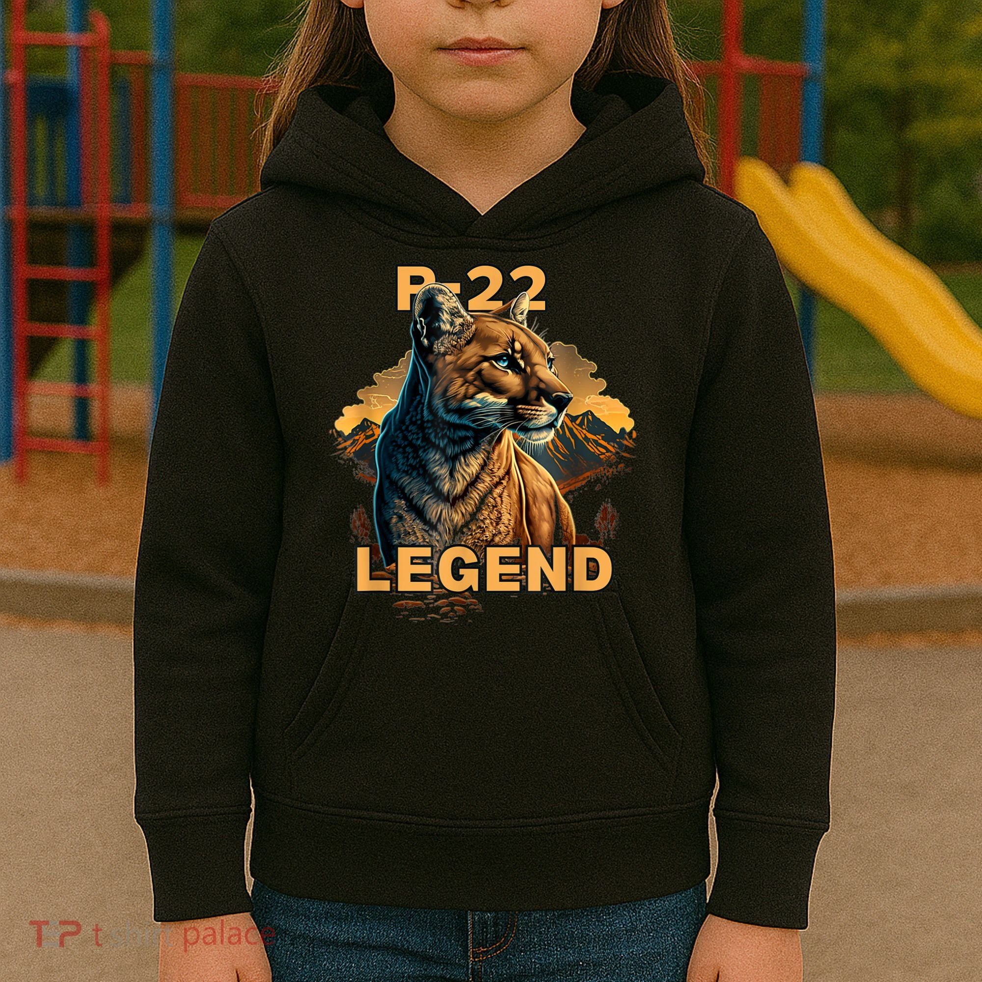 P22 Mountain Lion Silver Lake P22 Kids Hoodie