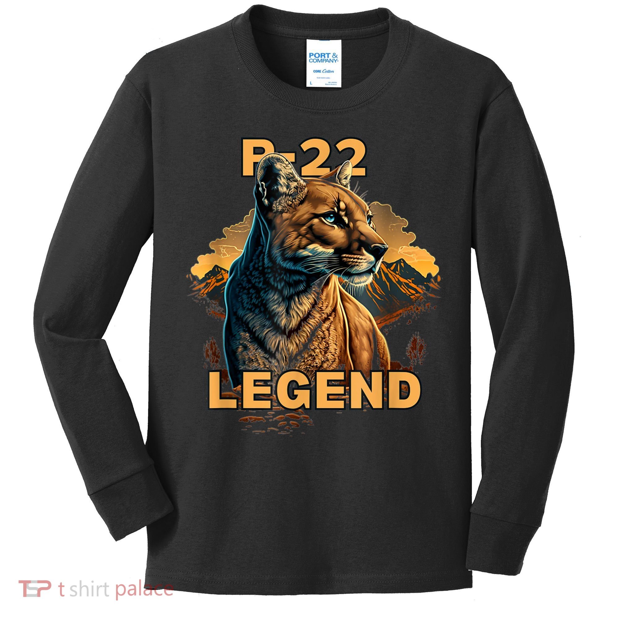 P22 Mountain Lion Silver Lake P22 Kids Long Sleeve Shirt