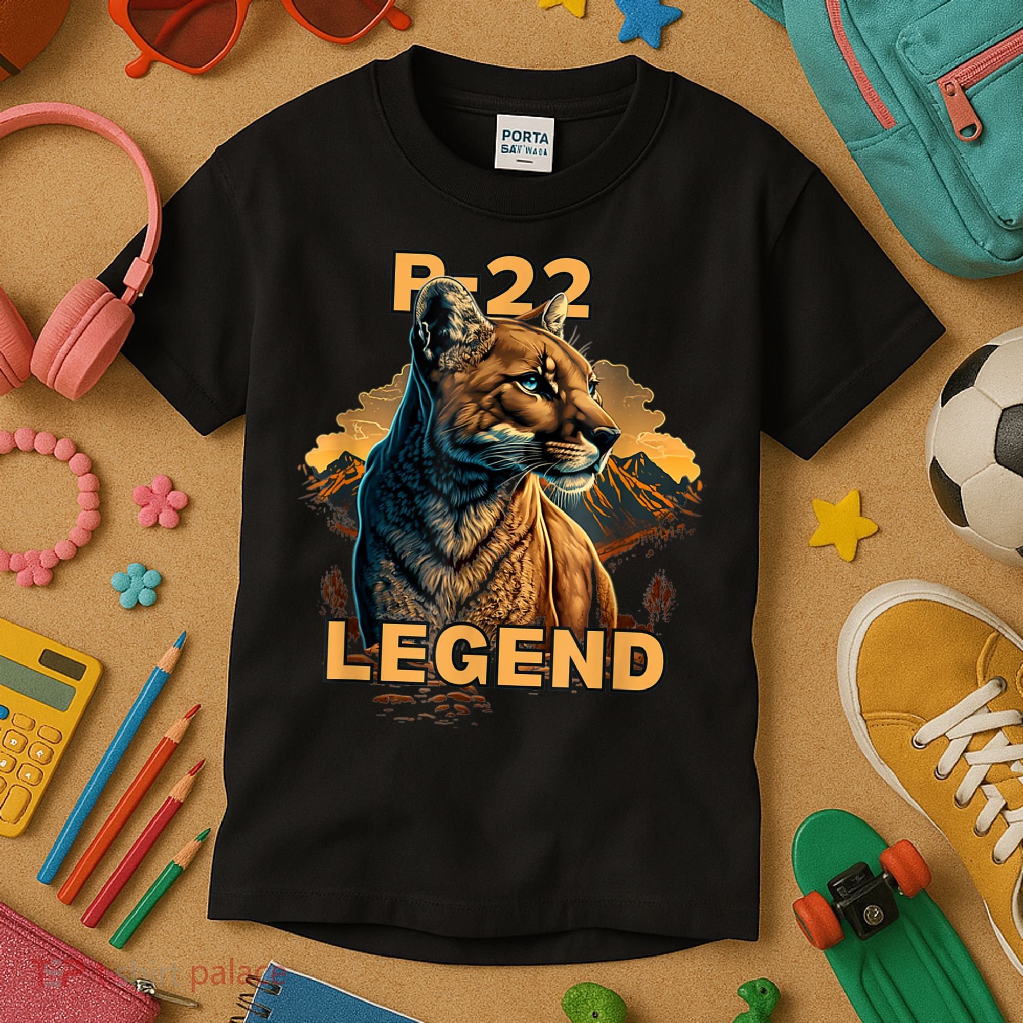 P22 Mountain Lion Silver Lake P22 Kids T-Shirt