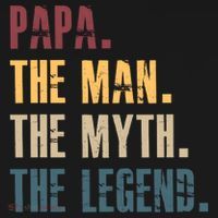Papa Myth Legend And Dad Funny Father Gift Meaningful Gift Bucket Hat thumb 4