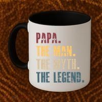 Papa Myth Legend And Dad Funny Father Gift Meaningful Gift Coffee Mug thumb 2