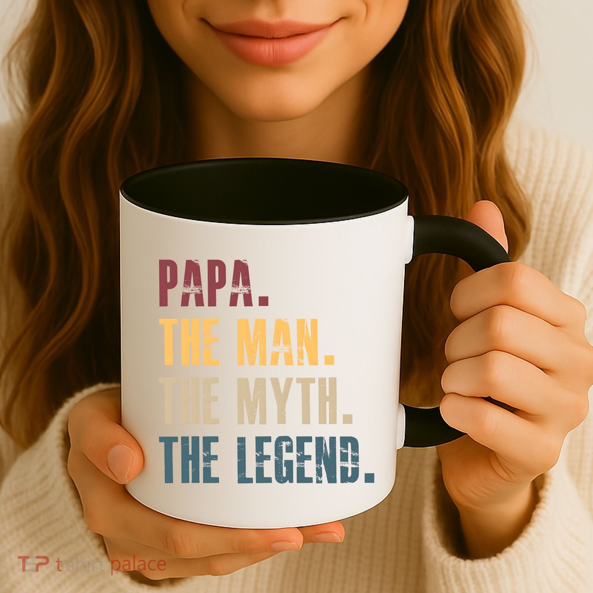 Papa Myth Legend And Dad Funny Father Gift Meaningful Gift Coffee Mug