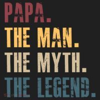 Papa Myth Legend And Dad Funny Father Gift Meaningful Gift Beanie thumb 2