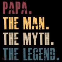 Papa Myth Legend And Dad Funny Father Gift Meaningful Gift Ornament thumb 1