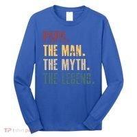 Papa Myth Legend And Dad Funny Father Gift Meaningful Gift Long Sleeve Shirt thumb 0