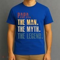 Papa Myth Legend And Dad Funny Father Gift Meaningful Gift T-Shirt thumb 3