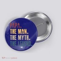 Papa Myth Legend And Dad Funny Father Gift Meaningful Gift Button thumb 0
