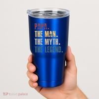 Papa Myth Legend And Dad Funny Father Gift Meaningful Gift Tumbler thumb 2