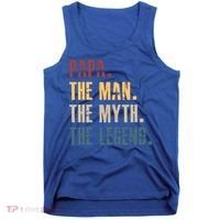 Papa Myth Legend And Dad Funny Father Gift Meaningful Gift Tank Top thumb 0