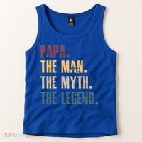 Papa Myth Legend And Dad Funny Father Gift Meaningful Gift Tank Top thumb 2