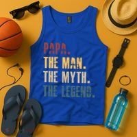 Papa Myth Legend And Dad Funny Father Gift Meaningful Gift Tank Top thumb 4